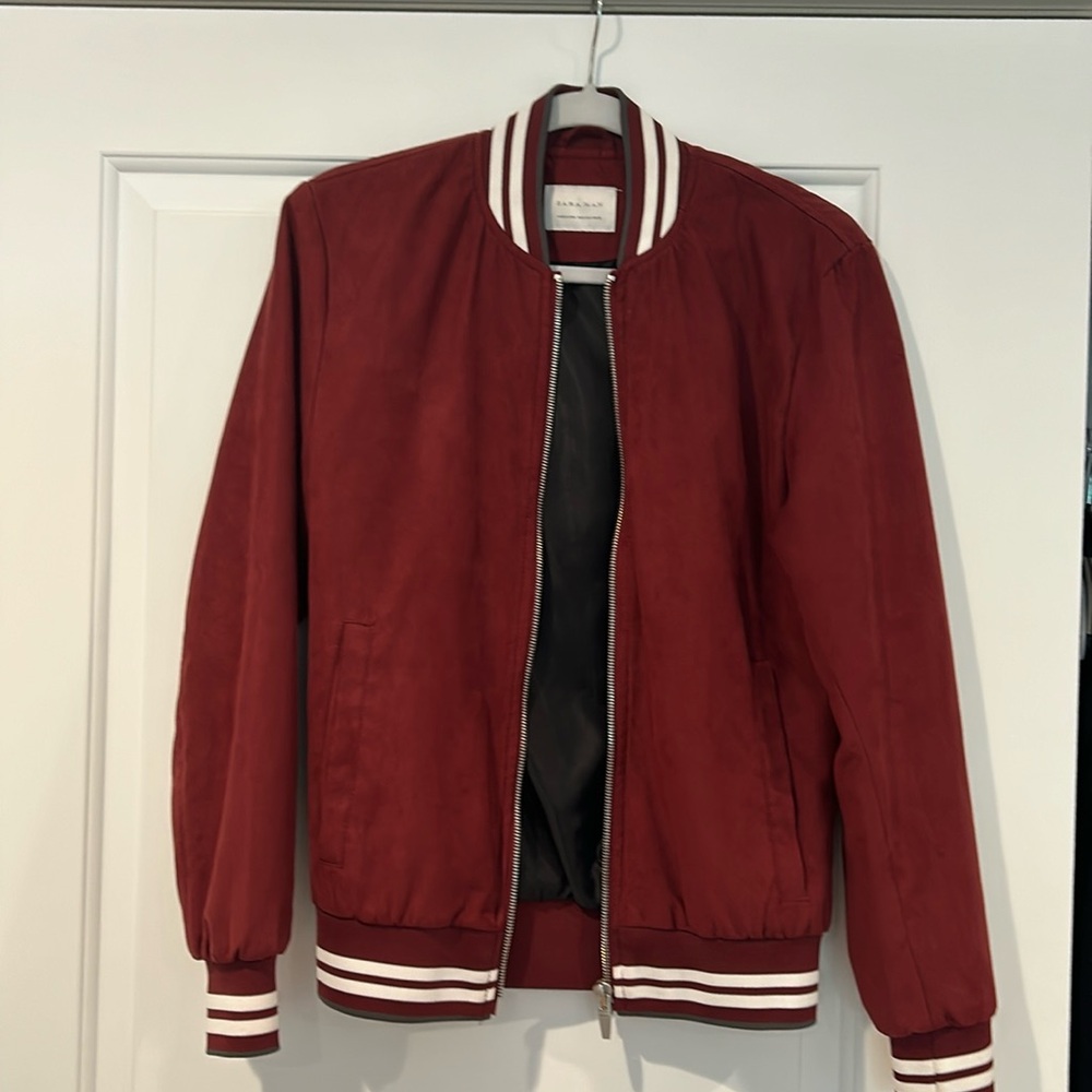 Zara Bomber Jacket - Suede Size S